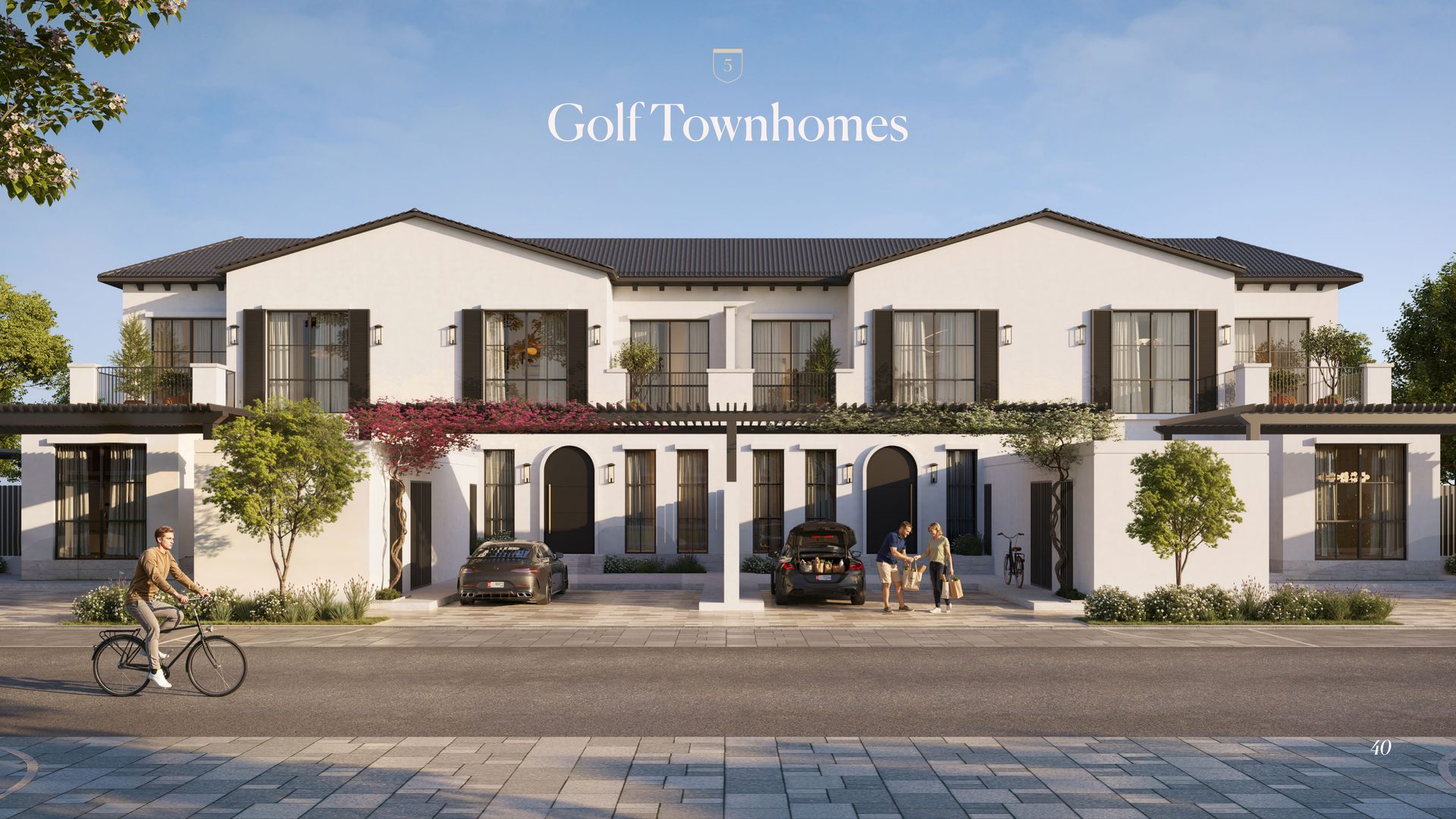 Hudayriyat Golf Estates — Golf Townhomes exterior render