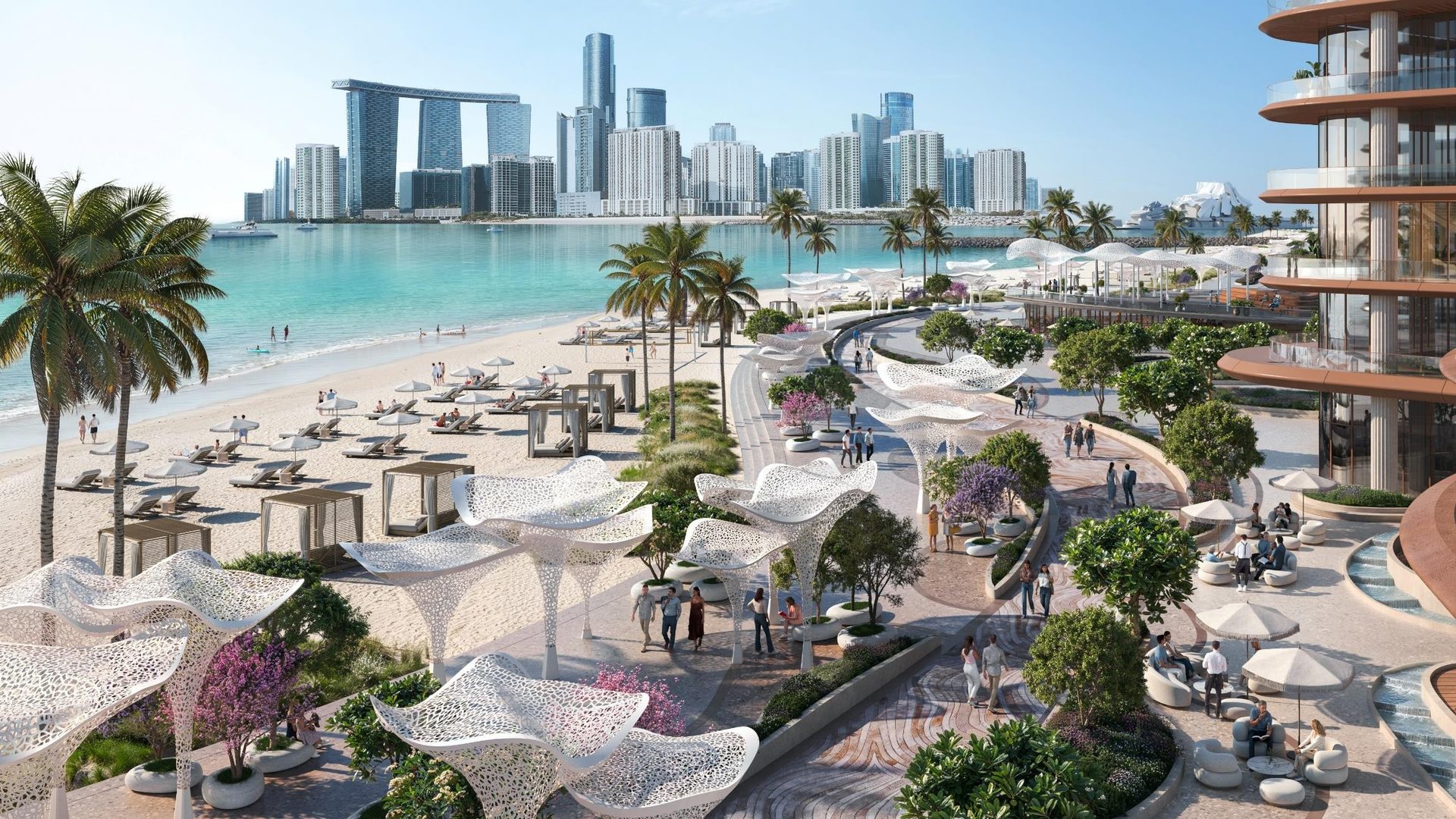 Waterfront promenade