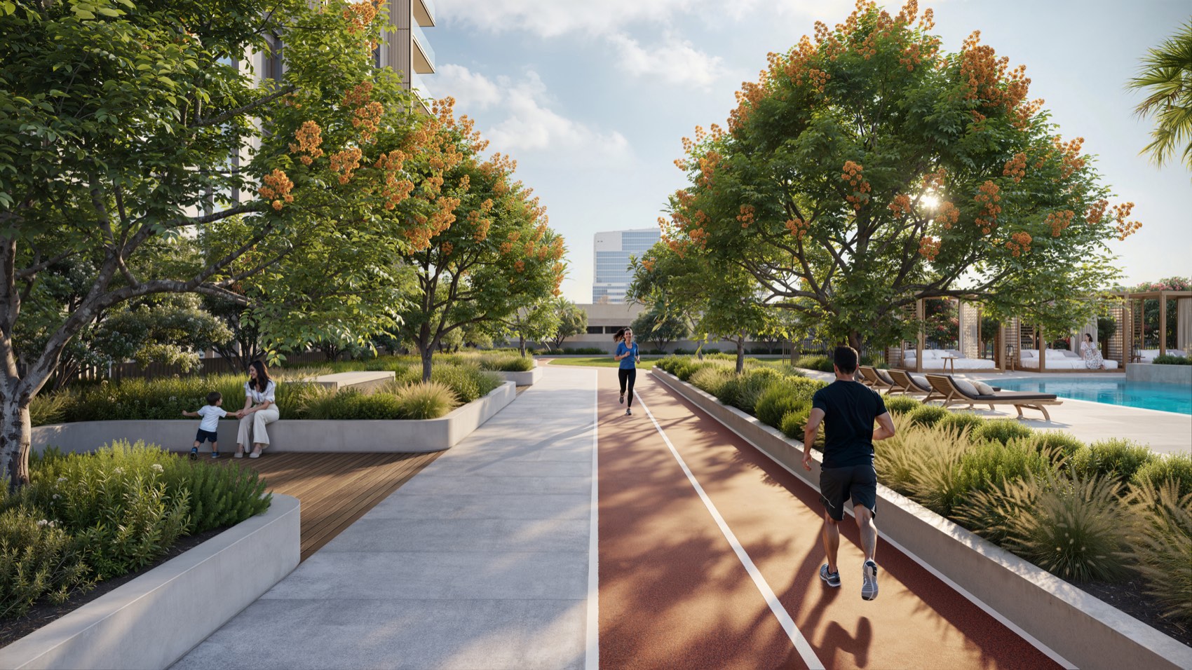 Tara Park Phase 1 jogging track